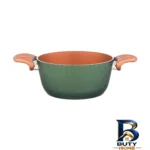 نمای کناری سرویس قابلمه و تابه گرانیت 5 پارچه عروس مدل فورج دلوین پروفایل و ساختار