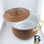 نمای کناری سرویس قابلمه ۶ پارچه بی نظیر مدل بایدا پروفایل و ساختار