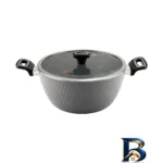 نمای کناری سرویس قابلمه و تابه گرانیت ۱۴ پارچه ام جی اس مدل ماینز پروفایل و ساختار
