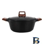 نمای کناری سرویس قابلمه و تابه گرانیتی ۱۵ پارچه دونار مدل Novara پروفایل و ساختار
