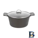 نمای کناری سرویس قابلمه گرانیتی ۸ پارچه هدیه مدل آلفا کلاسیک پروفایل و ساختار