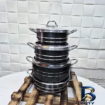 نمای کناری سرویس گرانیتی قابلمه و تابه 7 پارچه فریال مدل دانشجویی پروفایل و ساختار
