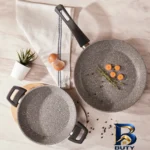 نمای کناری سرویس تابه ۲ پارچه کاراجا مدل Gris پروفایل و ساختار