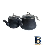 نمای کناری سرویس قابلمه و تابه گرانیتی ۱۸ پارچه بالنتین مدل لبخند پروفایل و ساختار