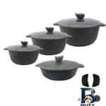 نمای کناری سرویس قابلمه ۱۰ پارچه پیلو کد 0003 پروفایل و ساختار