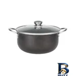 نمای کناری سرویس قابلمه و تابه گرانیتی 8 پارچه مدل آلیمان پروفایل و ساختار