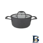 نمای کناری سرویس قابلمه و تابه گرانیت 9 پارچه کی زد پی مدل آلما پروفایل و ساختار