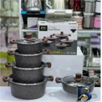 نمای کناری سرویس پخت و پز ۱۰ پارچه زیو مدل z-۷۱۲۰ اصل پروفایل و ساختار