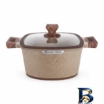 نمای کناری سرویس قابلمه و تابه گرانیتی ۱۰ پارچه بازرگانی زیو مدل ZCS-۸۳۰۰/۵S۳۲ JUMBO SERIES اصل پروفایل و ساختار