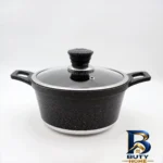 نمای کناری سرویس قابلمه و تابه گرانیتی ۱۰ پارچه نیولایف مدل AFRA-۶۳۱۰ اصل پروفایل و ساختار