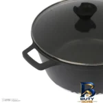 نمای کناری سرویس تابه و قابلمه چدن کف گرانیت ۱۲ پارچه دالتون مدل 12C پروفایل و ساختار