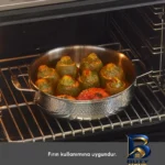 نمای کناری سرویس قابلمه استیل ۸ پارچه کاراجا مدل Voyager پروفایل و ساختار