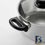 نمای کناری سرویس قابلمه استیل ۵ پارچه ایکیا مدل Annons پروفایل و ساختار