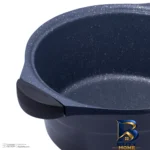 نمای کناری سرویس تفلون قابلمه و تابه 6 پارچه عروس مدل موج پروفایل و ساختار