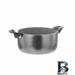 نمای پخته قابلمه عروس گرانیتی مدل پارمیس با دسته باکالیت بافت برنج پخته