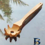 نمای پخته سرویس کفگیر و ملاقه ۷ پارچه چوبلمه مدل Z۷ اصل بافت برنج پخته