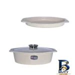 نمای کناری سرویس پخت و پز ام جی اس ۲۵ پارچه طرح جرمنی A کد 800361 پروفایل و ساختار