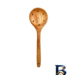 نمای پخته سرویس ملاقه و کفگیر 6 پارچه مدل چوبی بافت برنج پخته