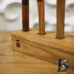نمای کناری سرویس ملاقه و کفگیر ۶ پارچه مدل سر آشپز پروفایل و ساختار