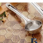 نمای پخته کفگیر و ملاقه کد PM مجموعه ۲ عددی باکیفیت بافت برنج پخته