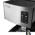 نمای جزئیات اسپرسو ساز سنکور مدل SES 4050SS با طراحی مدرن پرداخت و جزئیات مواد