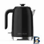 نمای کناری کتری برقی رادوکو مدل رترو Gen 2026 با گنجایش 1.7 لیتر پروفایل و ساختار