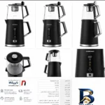 نمای کناری چای ساز روی هم گوسونیک مدل GST-۷۸۴ اصل پروفایل و ساختار