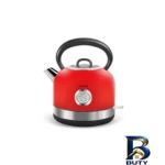 نمای کناری کتری برقی کاراجا مدل Retro 2202 با گنجایش 1.7 لیتر پروفایل و ساختار
