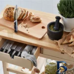 نمای کناری تخته گوشت مدل Nature کد 11-44025 با طراحی زیبا پروفایل و ساختار