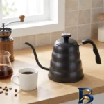 نمای کناری کتری قهوه مدل کتل 01 با طراحی زیبا پروفایل و ساختار