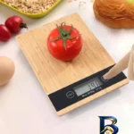نمای کناری ترازو آشپزخانه دیجیتال مدل بامبو STY Bamboo Kitchen حداکثر ظرفیت قابل اندازه گیری ۵ کیلوگرم با دقت ۱ گرم اصل پروفا
