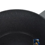 نمای کناری قابلمه گرانیت لیدوما با روکش دو رو و دسته سافت تاچ پروفایل و ساختار