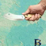 نمای کناری ساطور آشپزخانه مدل knife کد ۲۵ پروفایل و ساختار