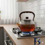 نمای کناری قوری شفاف با گنجایش 1300 میلی لیتر پروفایل و ساختار