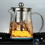 نمای کناری قوری چهارگوش با گنجایش ۵۵۰ میلی لیتر پروفایل و ساختار