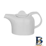 نمای کناری قوری چینی زرین ایران مدل هتلی 49 کد قهوه 02 درجه سه پروفایل و ساختار