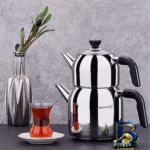 نمای کناری ست کتری و قوری کرکماز مدل کاپا کد A۰۷۸ اصل پروفایل و ساختار