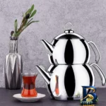 نمای کناری ست کتری و قوری کرکماز مدل Tombik کد A۱۰۴ اصل پروفایل و ساختار