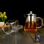 نمای کناری قوری مدل Square با حجم 750 میلی لیتر پروفایل و ساختار