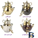 نمای کناری ست کتری و قوری ایران شرق مدل ماربل E۰۰۱ گنجایش ۶ لیتر اصل پروفایل و ساختار