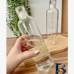 نمای کناری بطری آب تایمر دار مدل پیرکس گنجایش 0.75 لیتر پروفایل و ساختار
