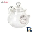 نمای کناری قوری زعفران کد ۵۶۷۷ اصل پروفایل جعبه و مهرکاری