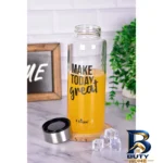 نمای کناری بطری یونیک طرح make today کد 3052 پروفایل و ساختار