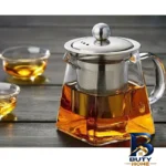 نمای کناری قوری مدل دمنوش ساز مربعی اصل پروفایل و ساختار