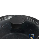 نمای جزئیات قابلمه عروس دیاکو با روکش گرانیت و در شیشه ای پرداخت و جزئیات مواد