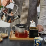 نمای کناری قوری شیشه ای ایکیا کد 1/5.LT پروفایل و ساختار