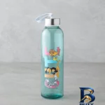نمای کناری بطری آب شیشه ای انگلیش هوم مدل Looney گنجایش 0.5 لیتر پروفایل و ساختار