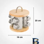 نمای کناری جای ادویه ۹ پارچه لیمون کد DH۲۳۴۶ اصل پروفایل و ساختار