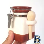 نمای کناری ست جا ادویه دنیلی طرح برگ کد V۷-۱۹۰X۳ مجموعه ۳ عددی اصل پروفایل و ساختار