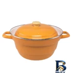 نمای کناری قابلمه بخارپز KF27 با طراحی زیبا و کارآمد پروفایل و ساختار